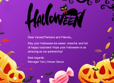 Mesajul de salut al CEO-ului Henan Secco pentru Halloween